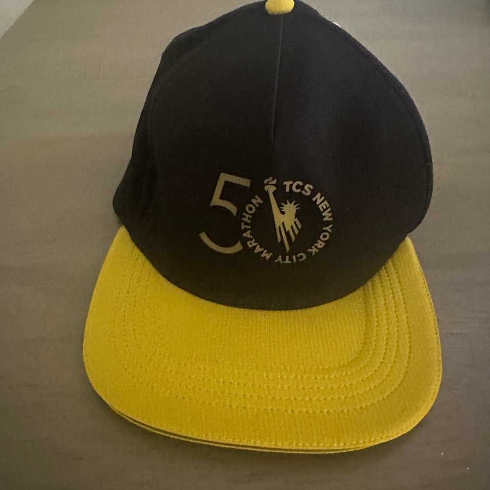 New Balance Black and Yellow Baseball Cap with Embroidered Logo